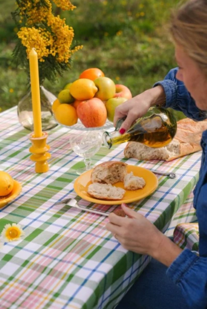 Maison Delvaux Tree Check Tablecloth, €119, The Designed Table