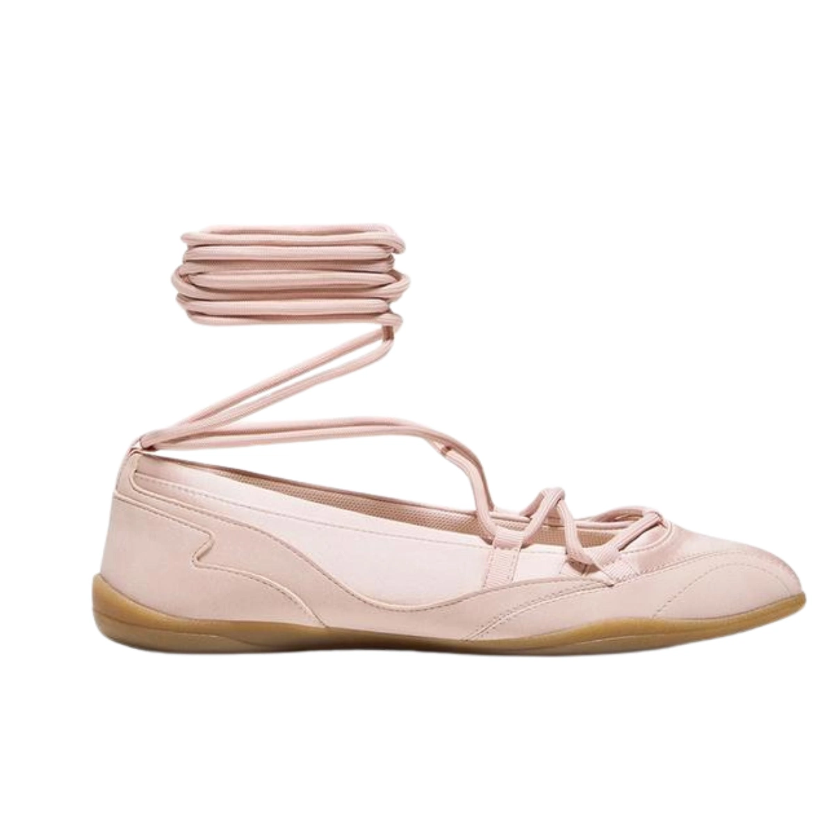 Bershka Tied Sporty Ballet Flats, €39.99