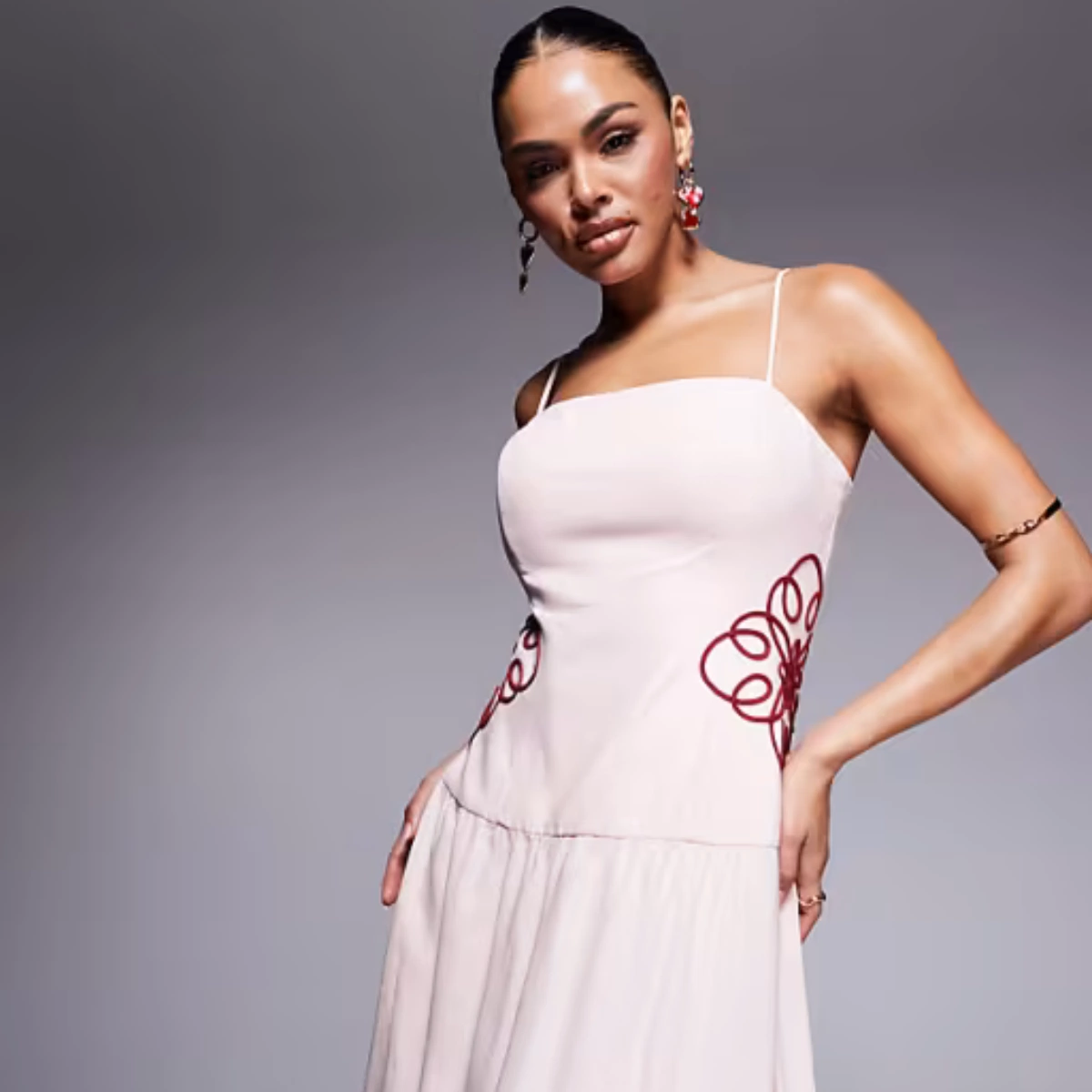 Forever New Drop Hem Embroidered Dress, €159.99