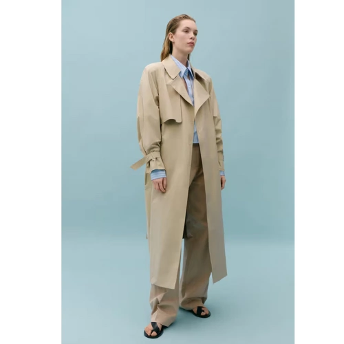 100% Cotton Long Trench Coat, €300