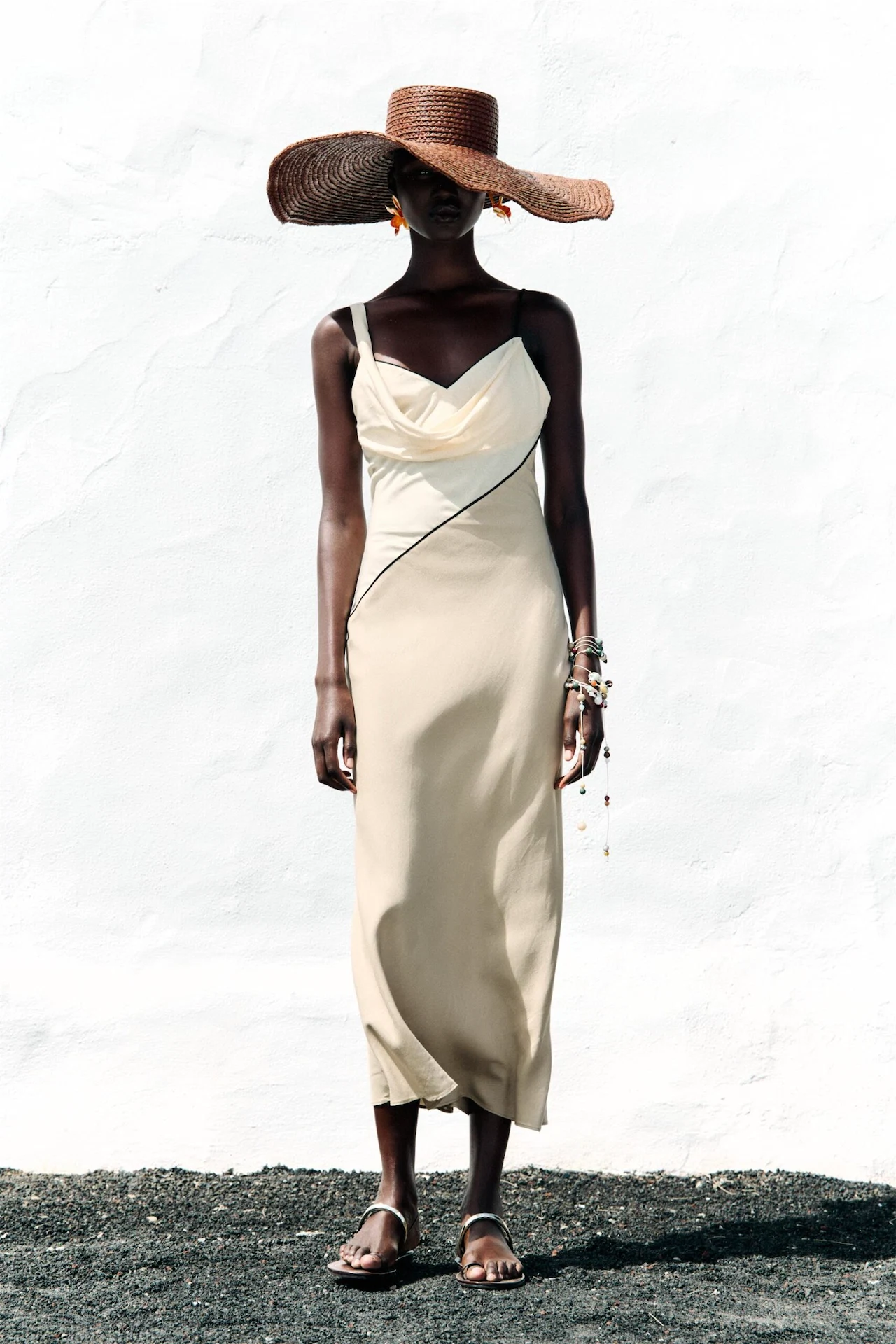 Zara contrast midi dress, €49.95