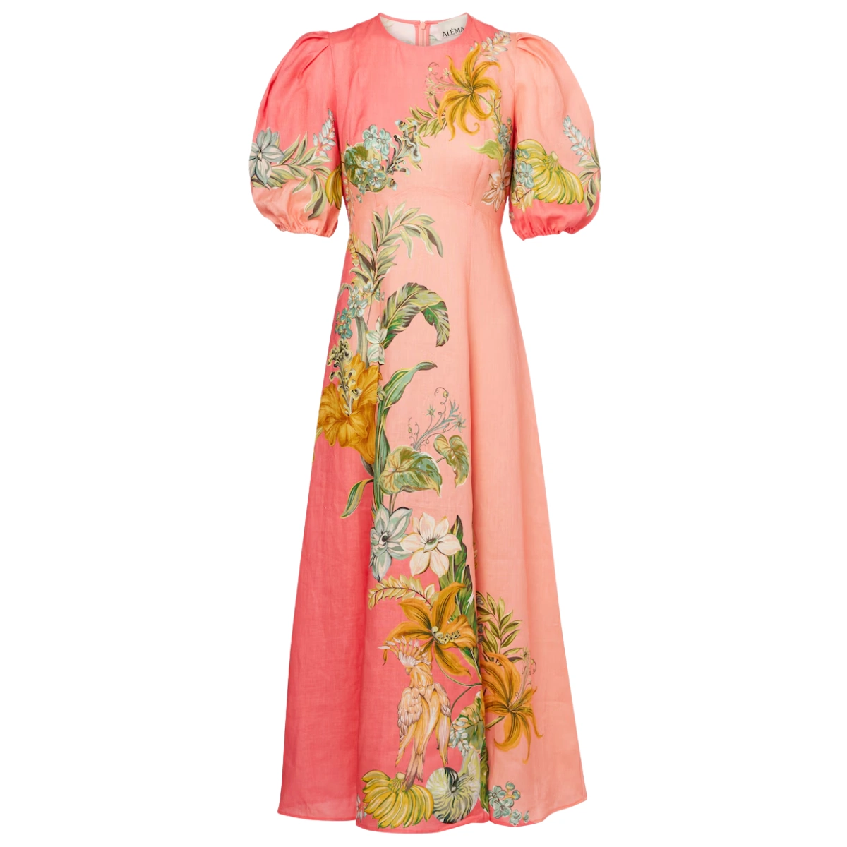 Alémais Anika Floral Linen Maxi Dress, €470
