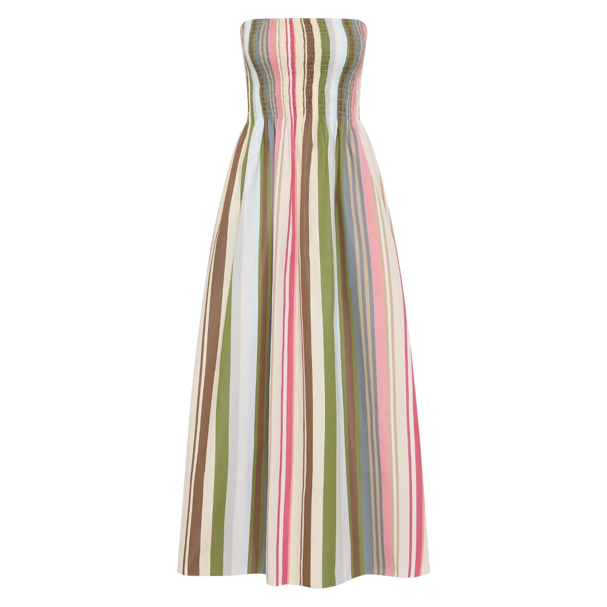 Faithfull The Brand Jamie Midi Dress in Meleu Stripe, €240
