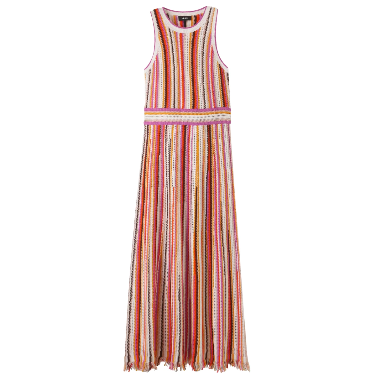 Me+Em Textured Stripe Halterneck Knit Maxi Dress, €?400