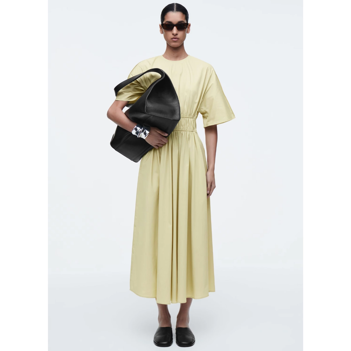 Cos Gathered Open-Back Midi Dress, €125