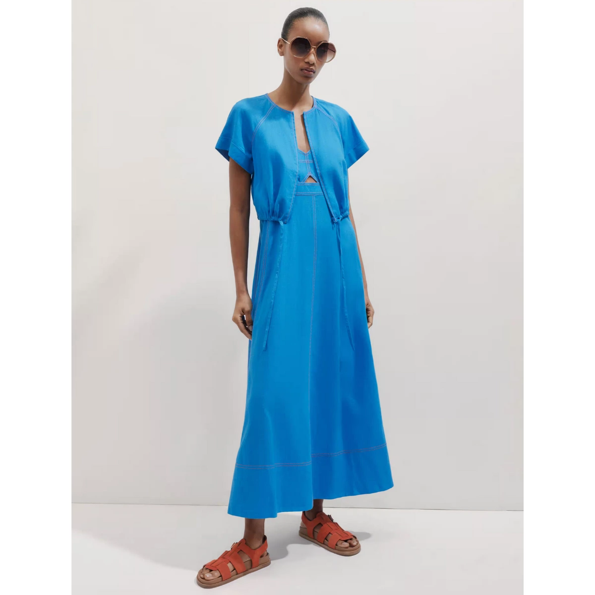 Me+Em 2-in-1 Linen-Blend Maxi Dress, €?435