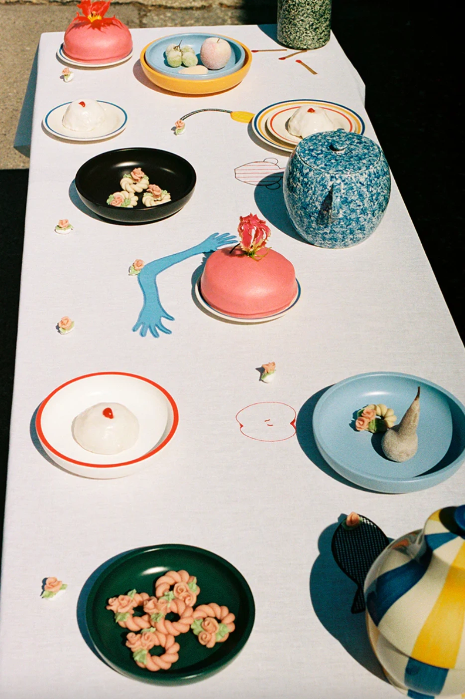 Hay tablecloth, €280, Indigo & Cloth