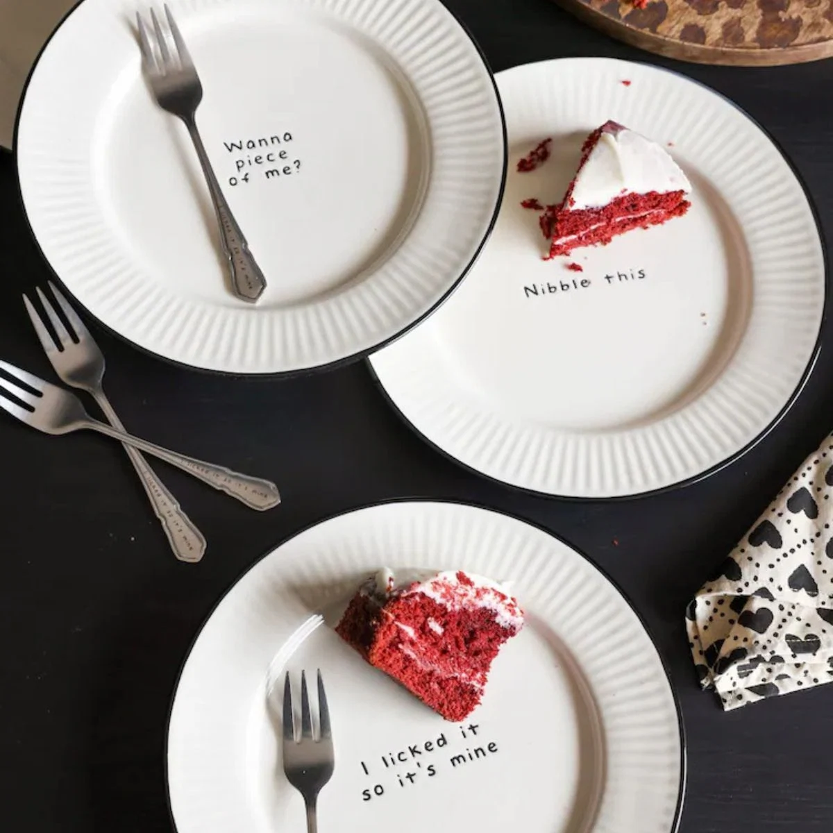 Rockett St George Cream & Black First Bite Side Plates, €40 for four