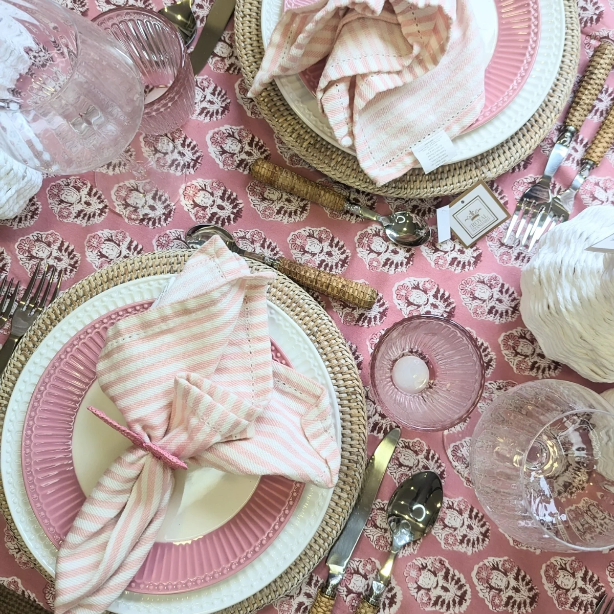 The LNH Edit Madison Pink Stripe Napkins Set of Four, €32.50