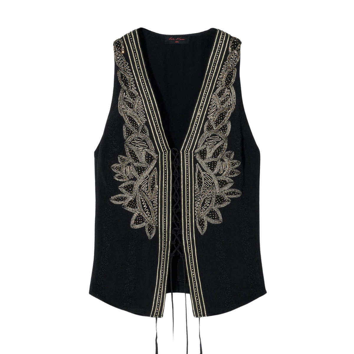Zara x Kate Moss Embroidered Waistcoat, €99.95
