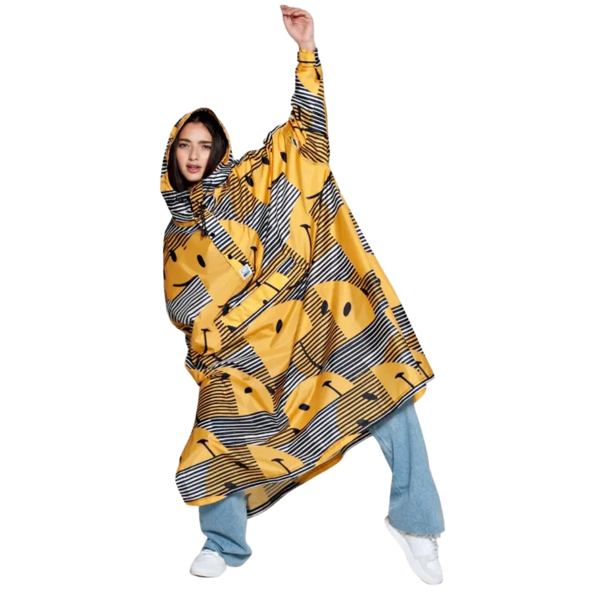 Sunset x Smiley Waterproof Poncho, €79