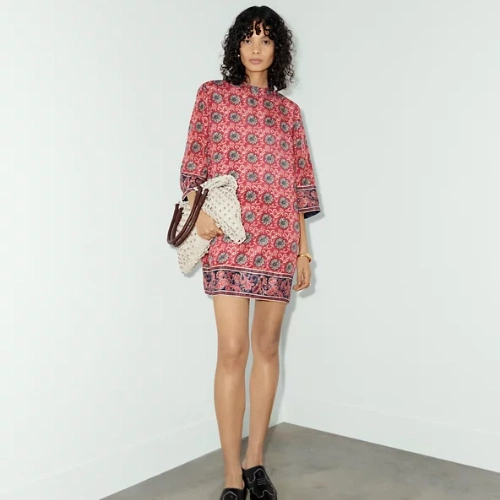 Printed Shift Mini Dress, €75