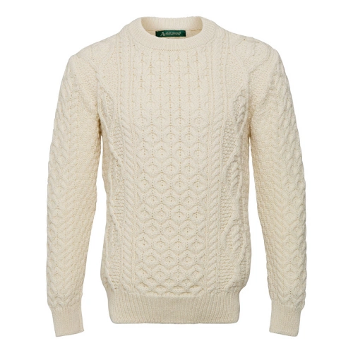 IrelandsEye Fearnóg Aran Crew Neck Sweater, €95