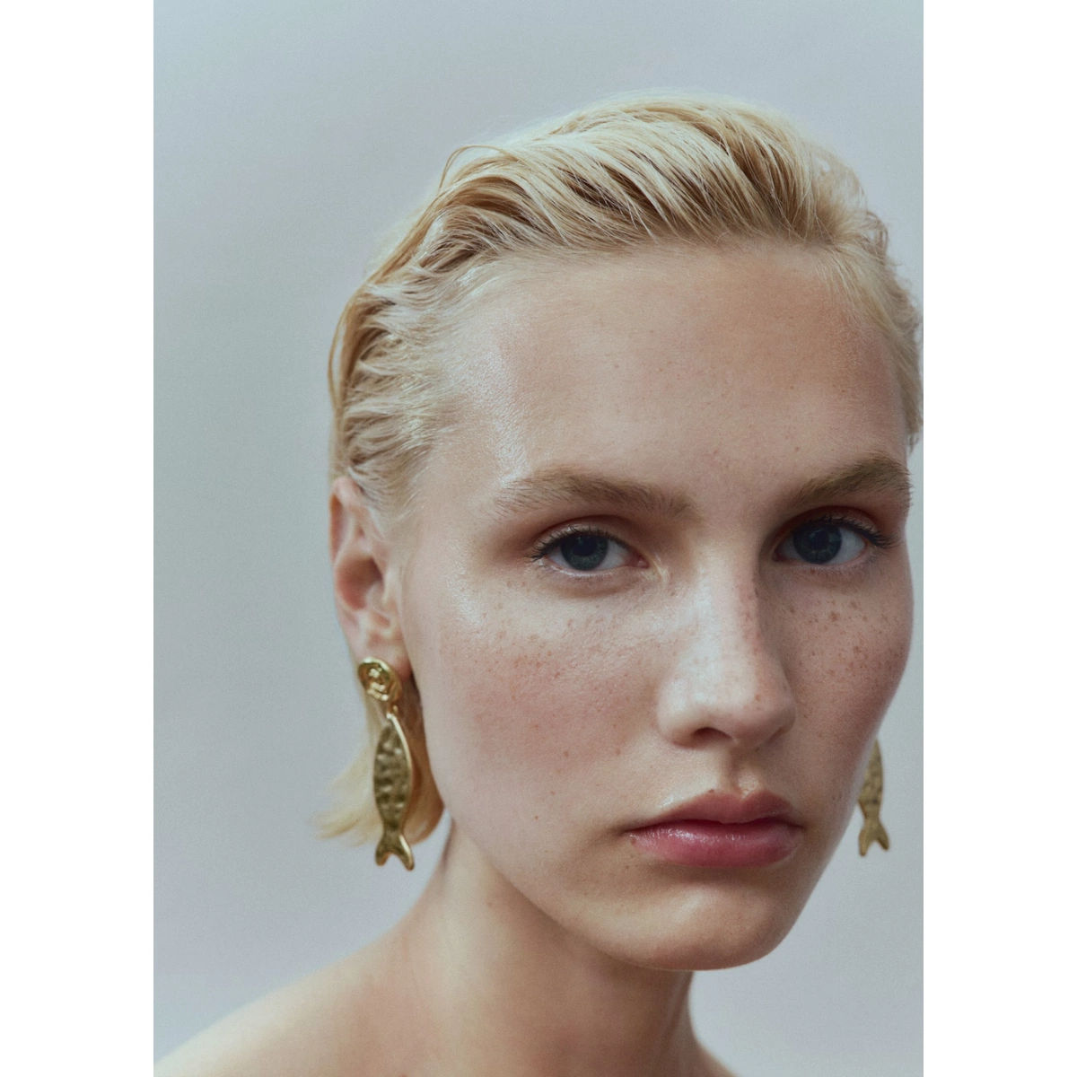 Mango Textured Fish Earrings, €15.99