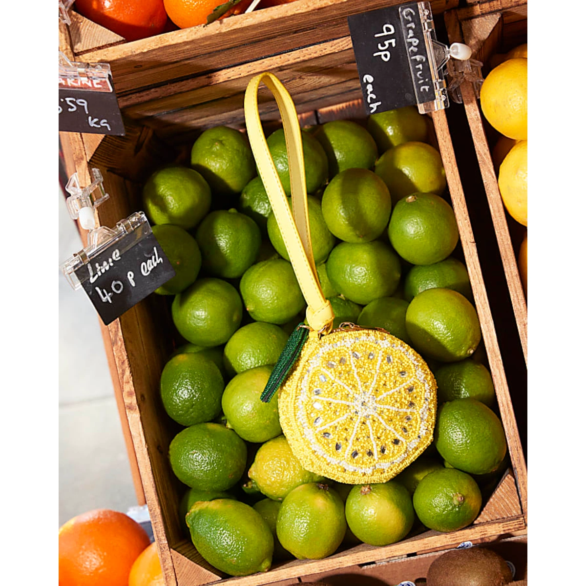 River Island Beaded Lemon Bag, €55