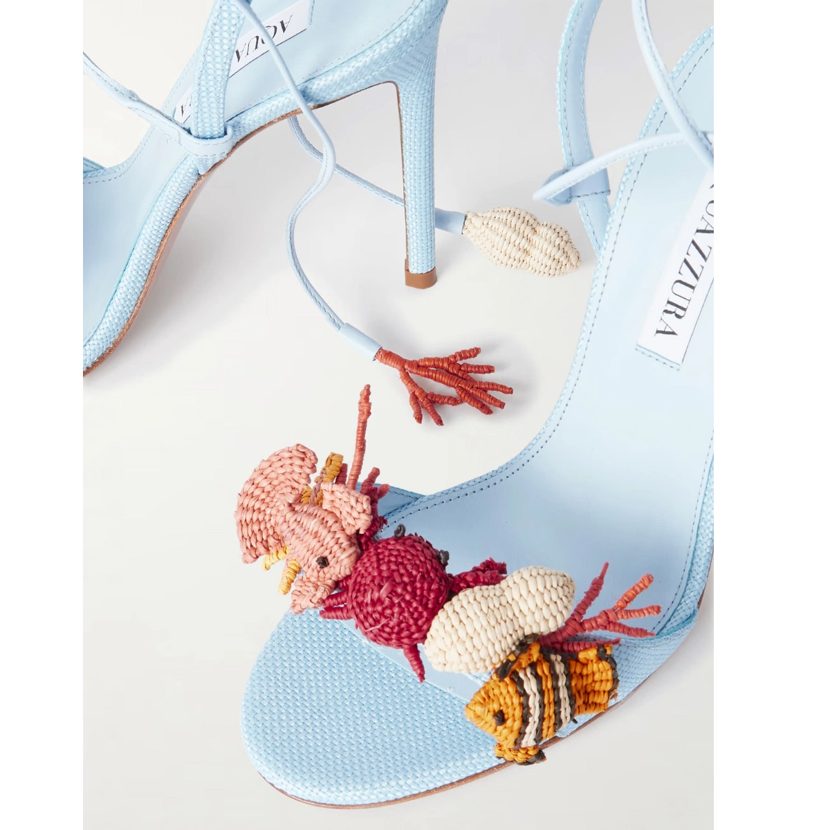 Aquazurra Raffia Sandals, €995