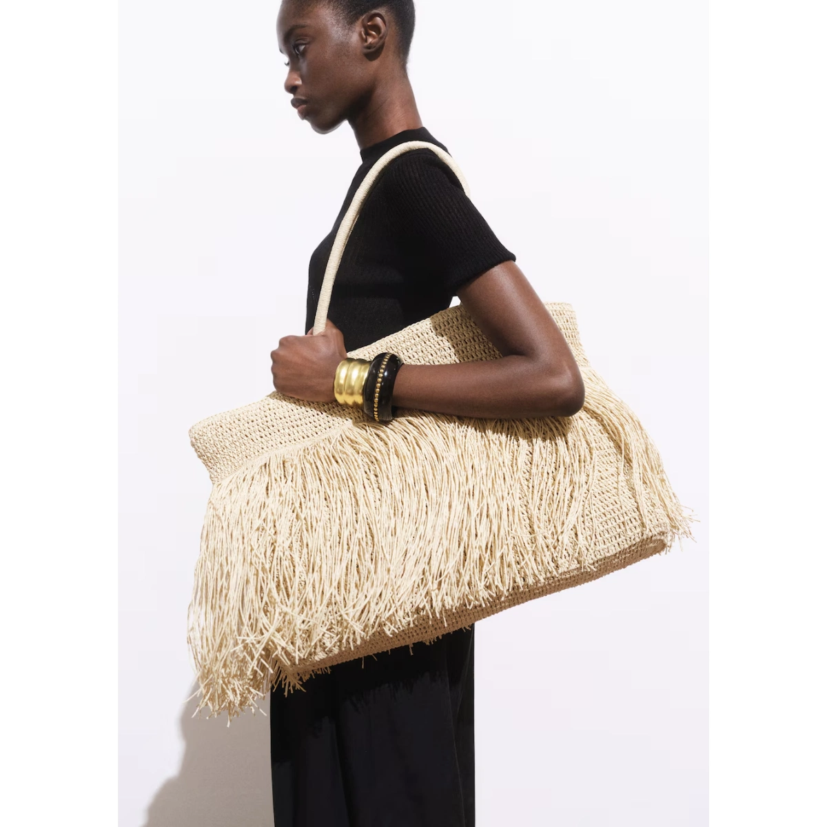 Mango Natural Fibre Shoulder Bag, €119.99 