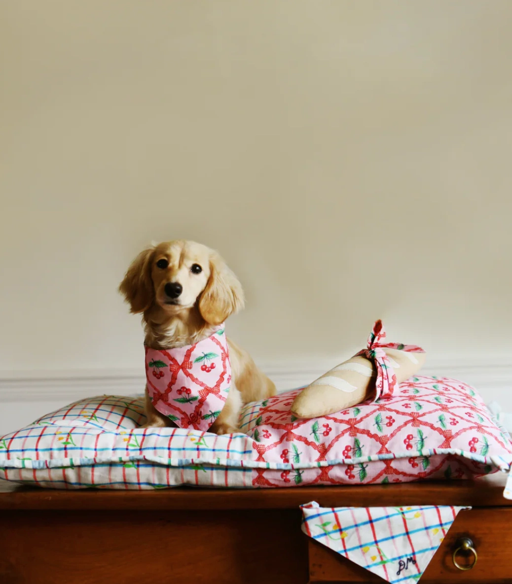 Damson Madder Patchwork Pet Bed, €75, Anthropologie