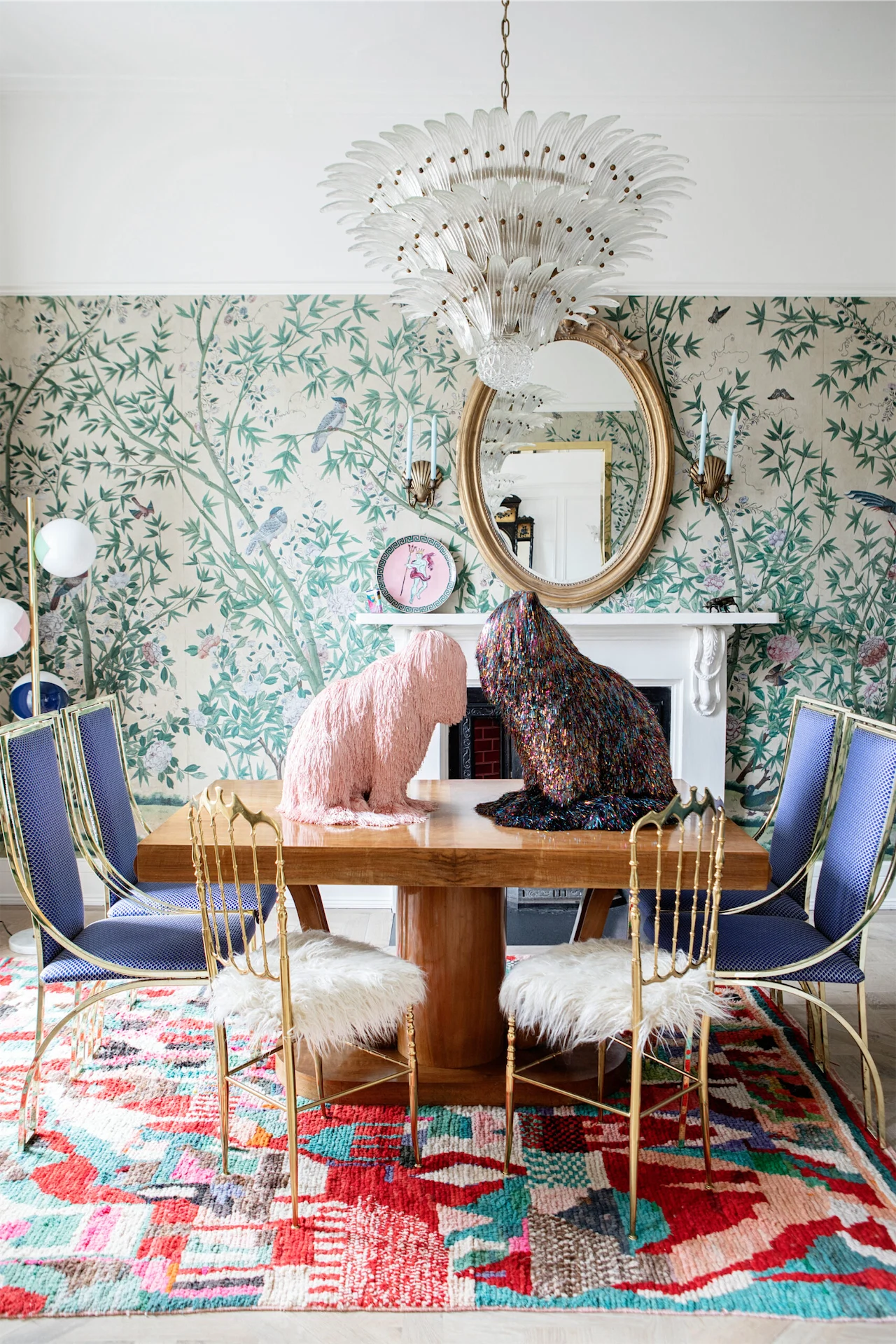 Suzie's Troy Emery statues in her previous home. Photograph by Ruth Maria Murphy