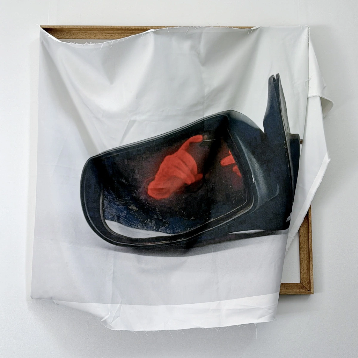 wing mirror (blunt, pain at the receptor) - exhibited at Garter Lane Arts, Waterford City
