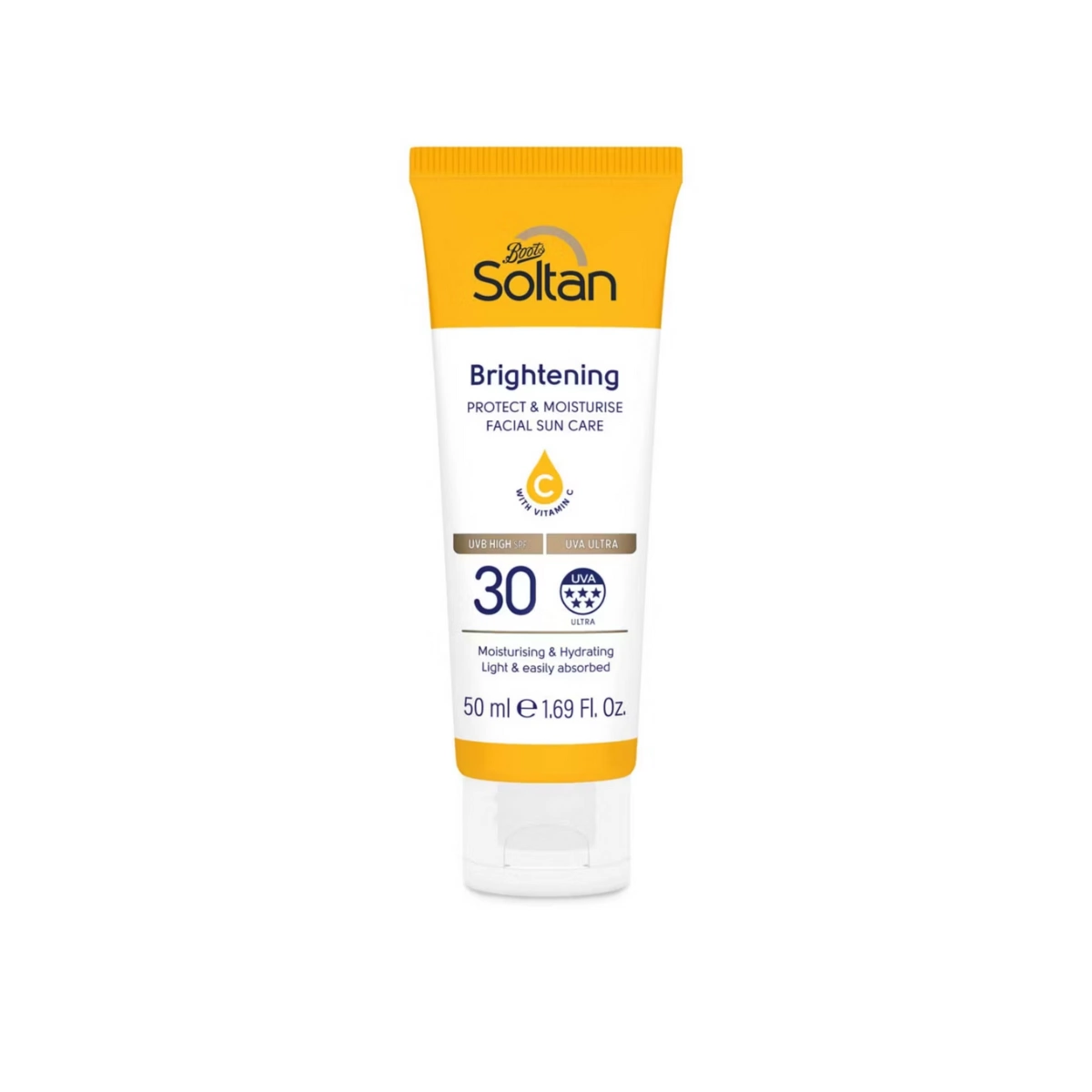 Soltan Protect & Moisturise Brightening Facial Suncare Lotion with Vitamin C, €10