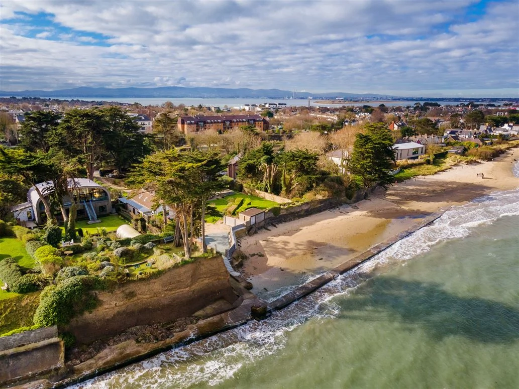 This striking Howth home has beach access and stunning views