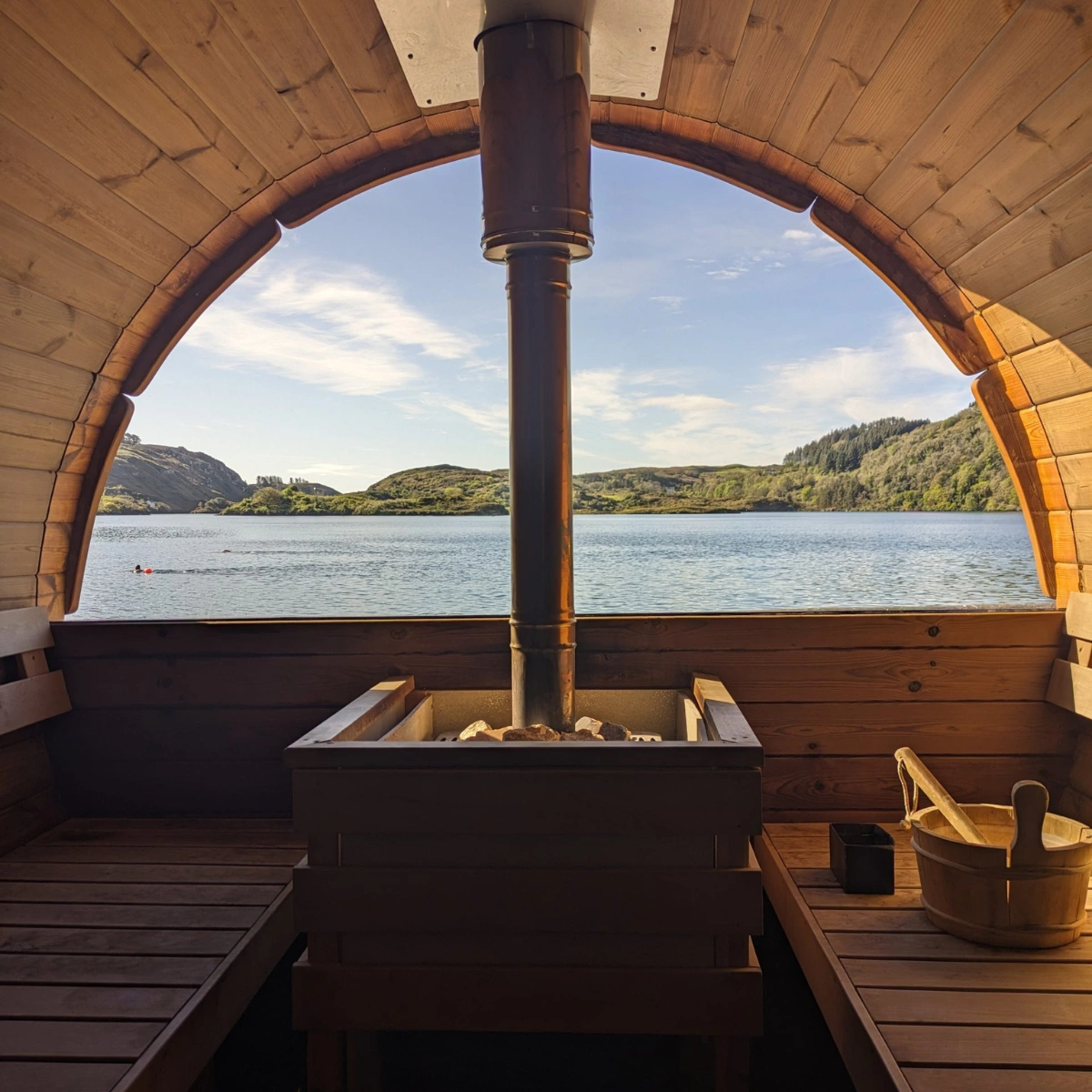 Seaside sauna