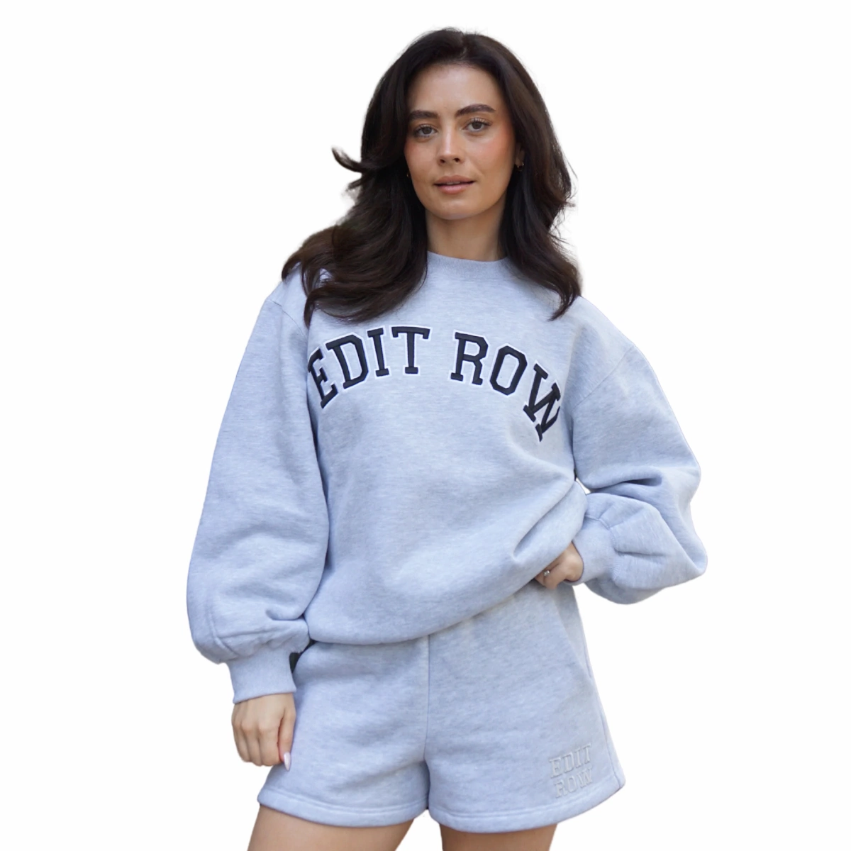 Edit Row Varsity Crew Grey, €60