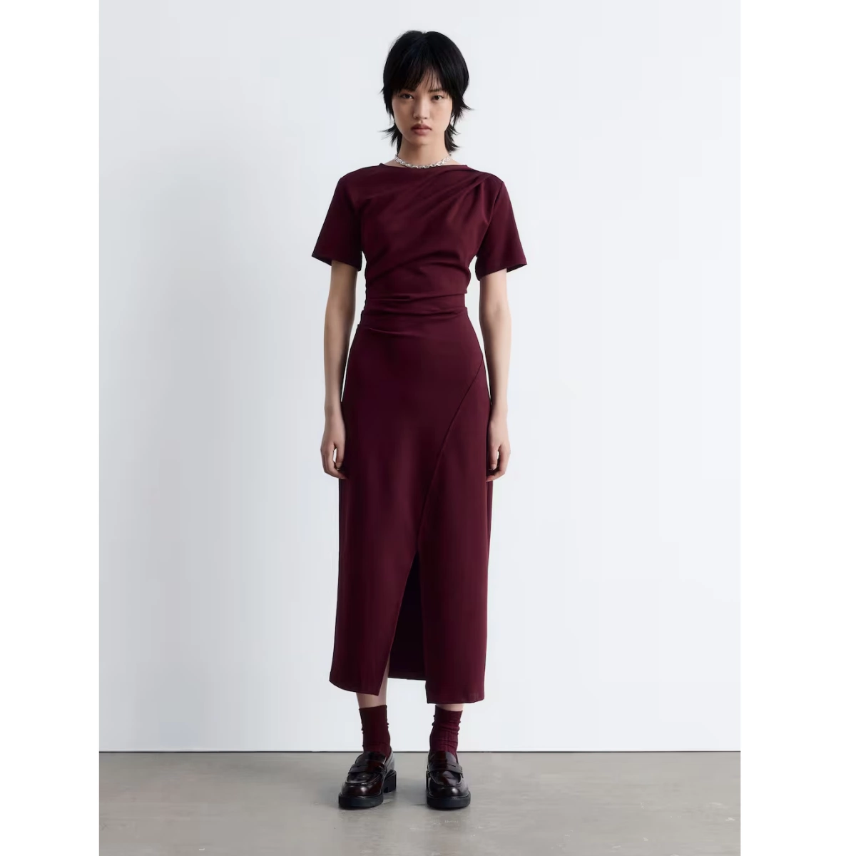 & Other Stories Draped Midi Dress, €79