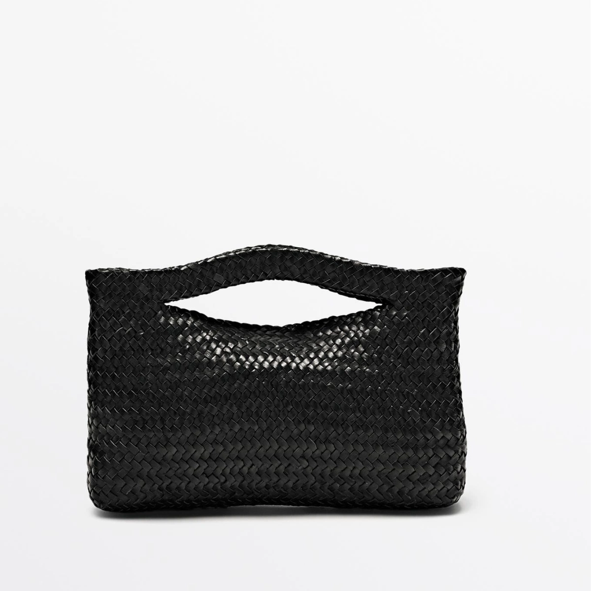 Massimo Dutti woven nappy leather bag, €169