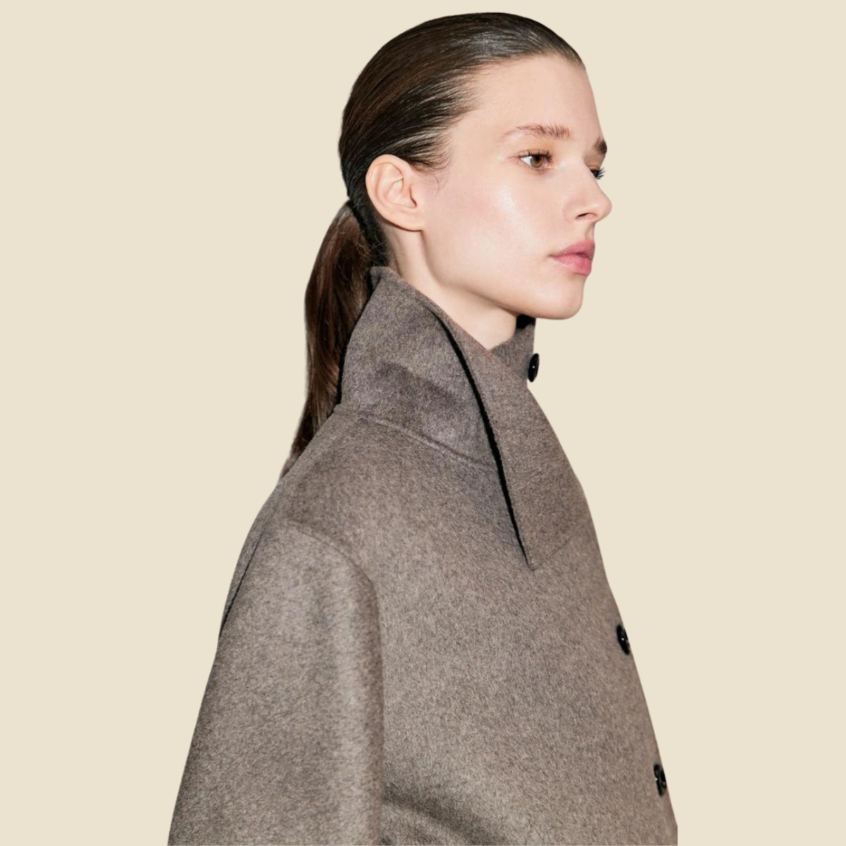 Massimo Dutti High Neck Wool Blend, €189