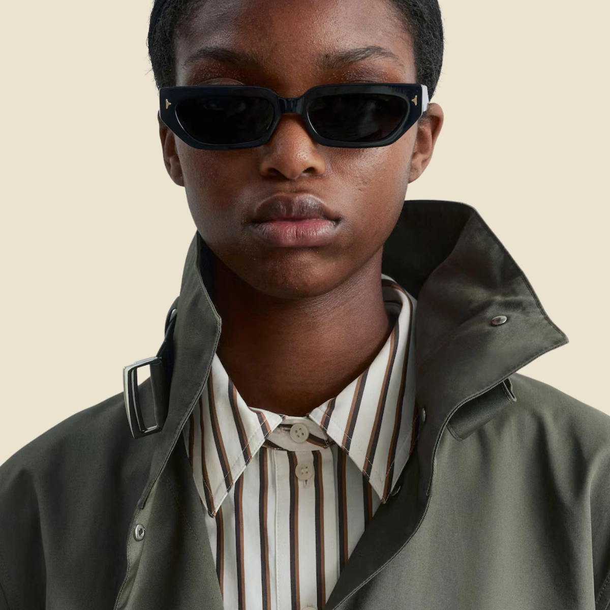 & Other Stories A-Line Funnel Neck Coat, €149