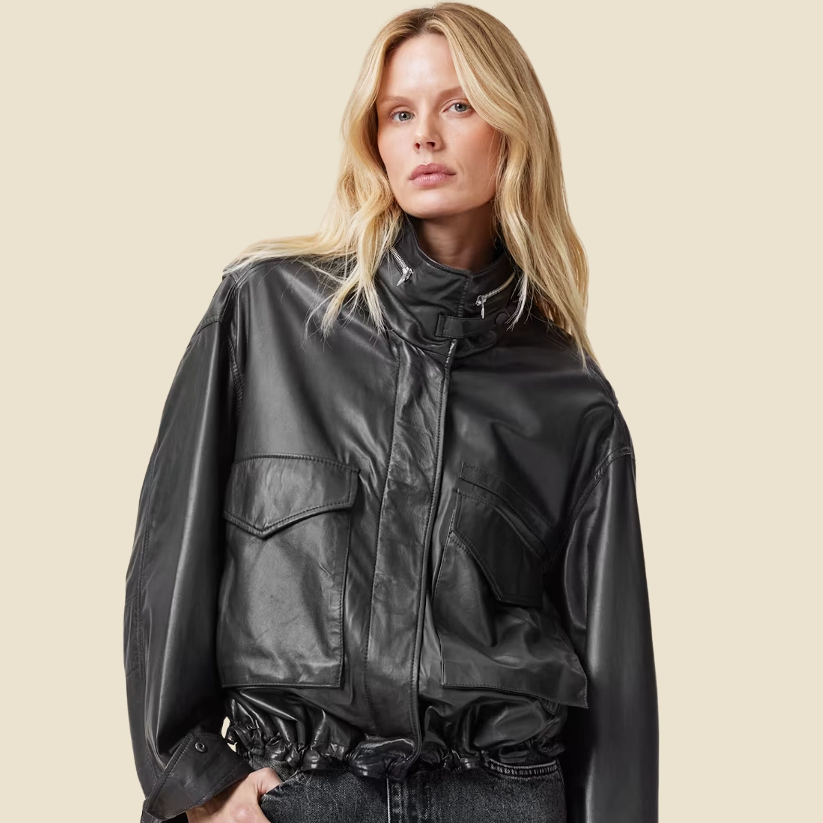 AllSaints Clay Funnel Neck Jacket, €599