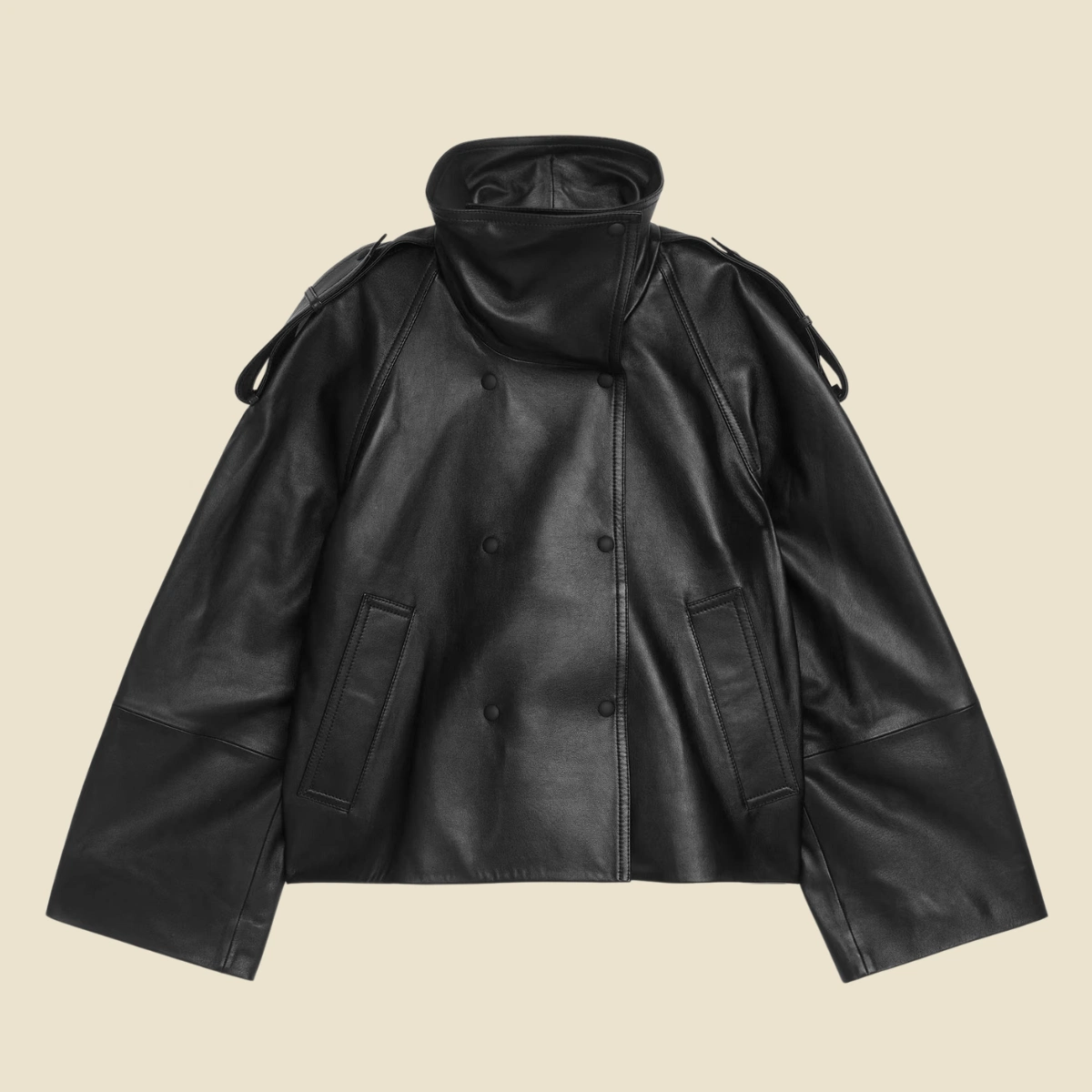 Arket Short Leather Jacket, €419.40