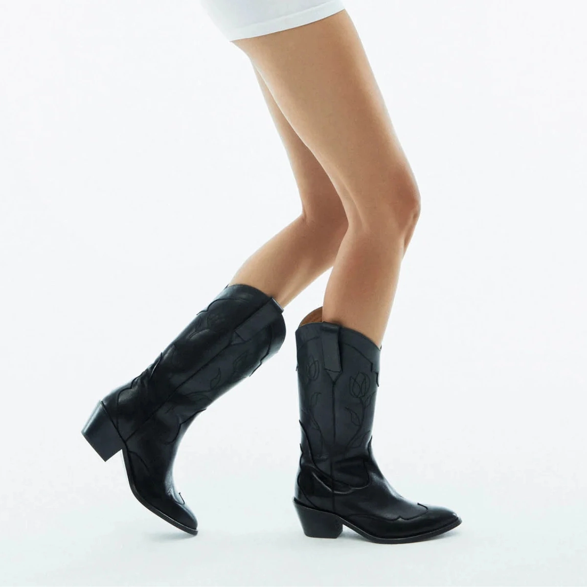 ALOHA'S Liberty Black Leather Boots, €290