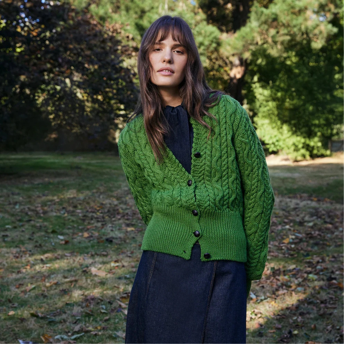 IrelandsEye The 'Elva' Cropped Cardigan Moss, €129.95