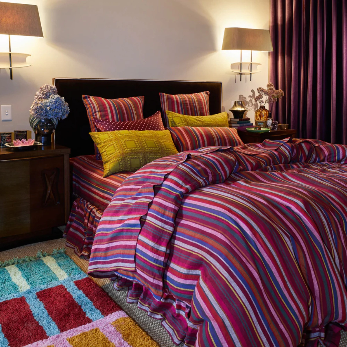 Sage + Clare Corinne Linen Quilt Cover, €216.95