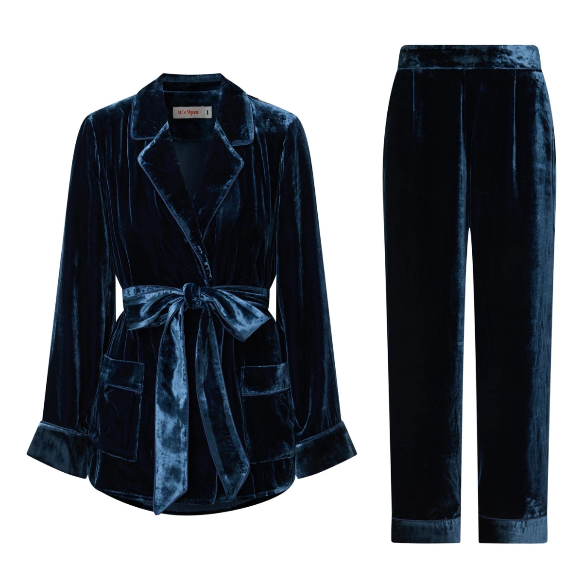 It’s 9pm x Corina Gaffey Pamela Belted Velvet Suit, €378