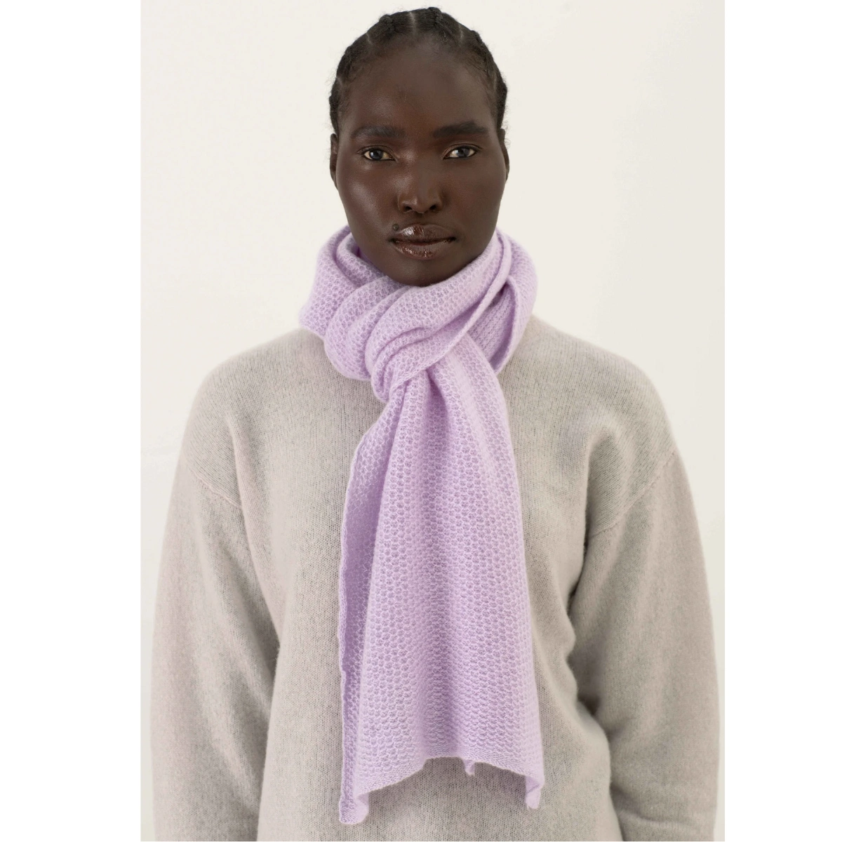 Laura Chambers Honeycomb Stitch Scarf, €150