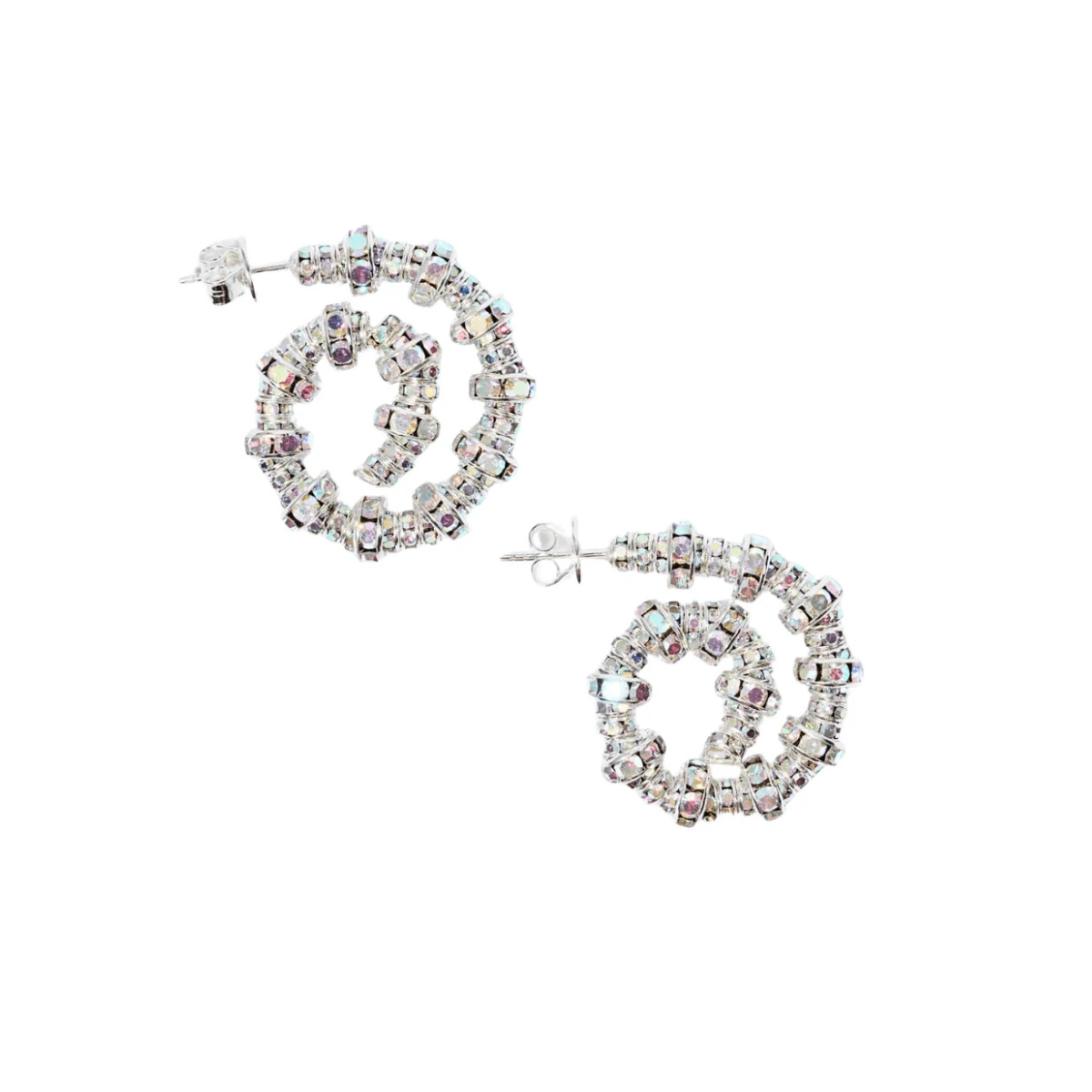 Loulerie Tiny Silver Spiral Hoops, €179