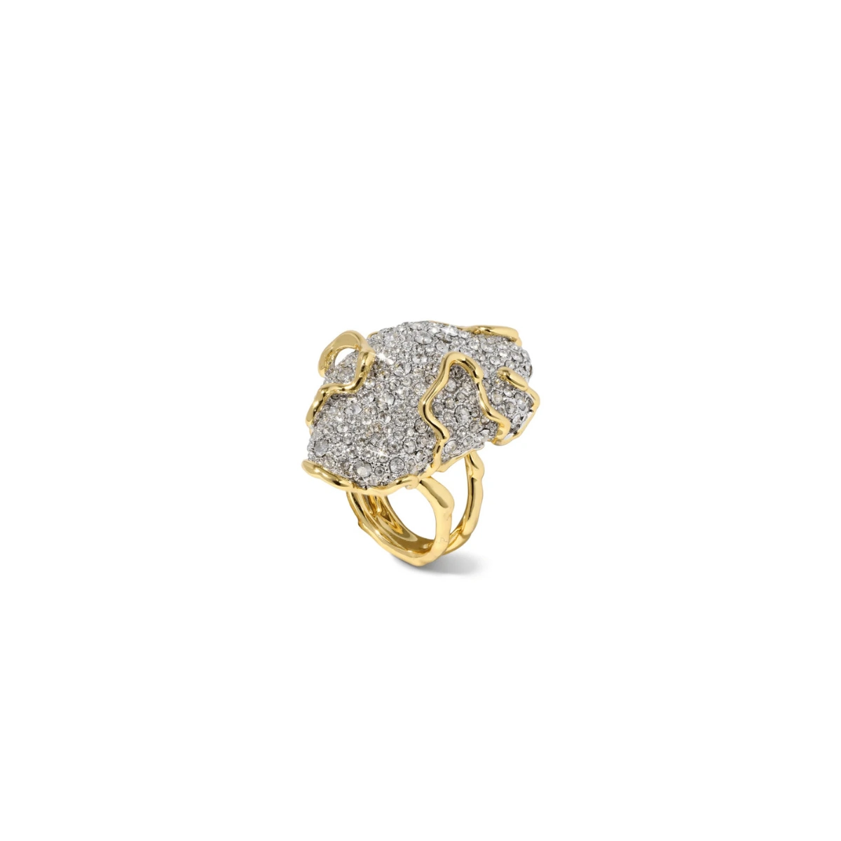 Alexis Bittar Solanales Gold Crystal Pave Pebble Ring, €489