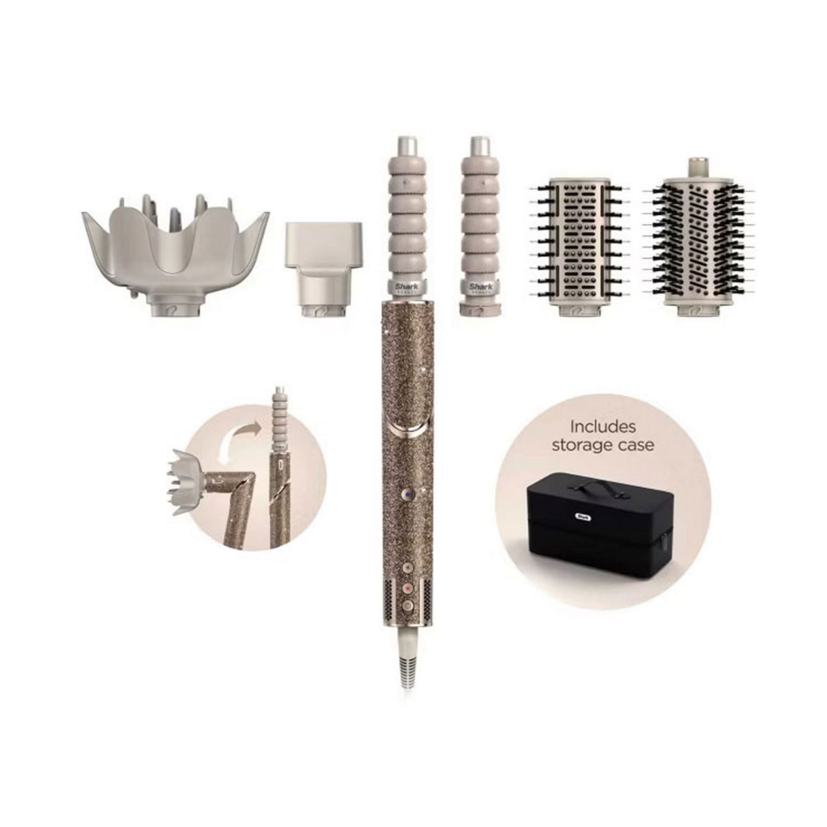 Shark Beauty FlexStyle Sparkle 5-in-1 Air Styler Champagne, €389.99