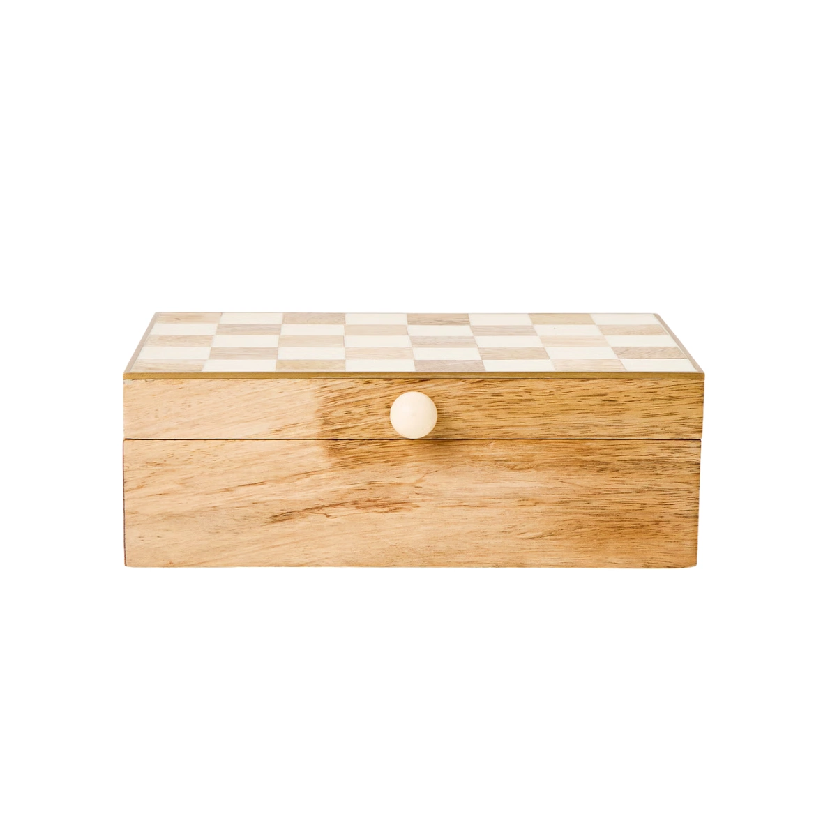 Oliver Bonas Chequerboard Resin & Wood Jewellery Box, €47.50