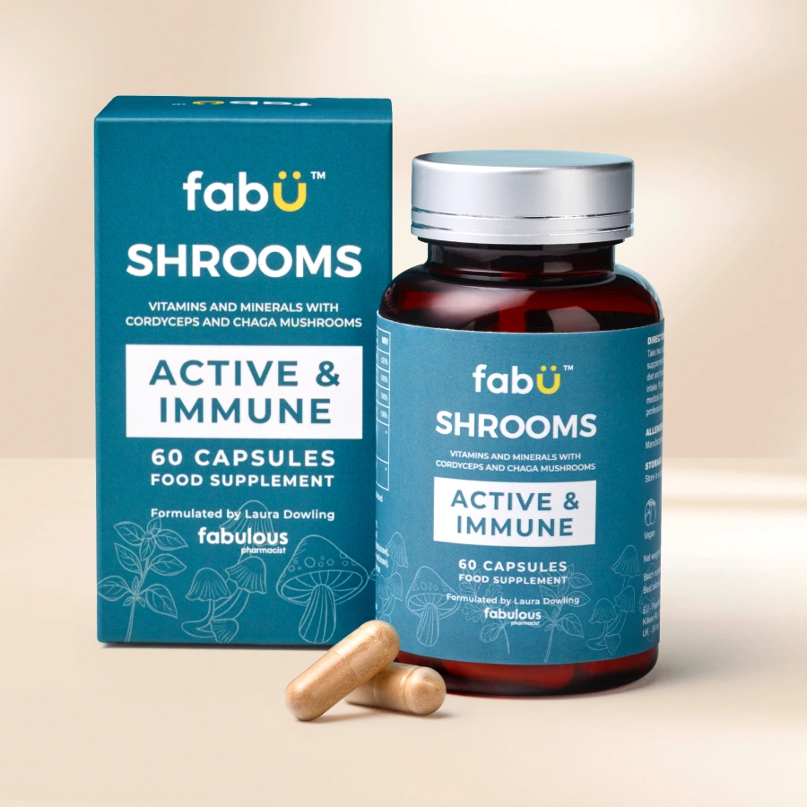 fabÜ SHROOMS ACTIVE & IMMUNE, €23.99