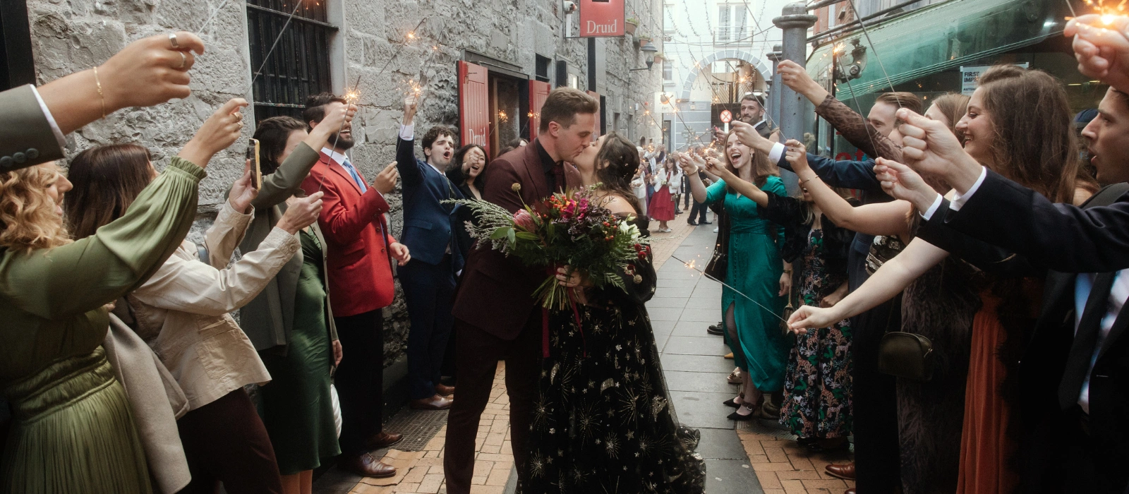Real Weddings: Mary and Ruairi’s Samhain-inspired celebration in Galway city