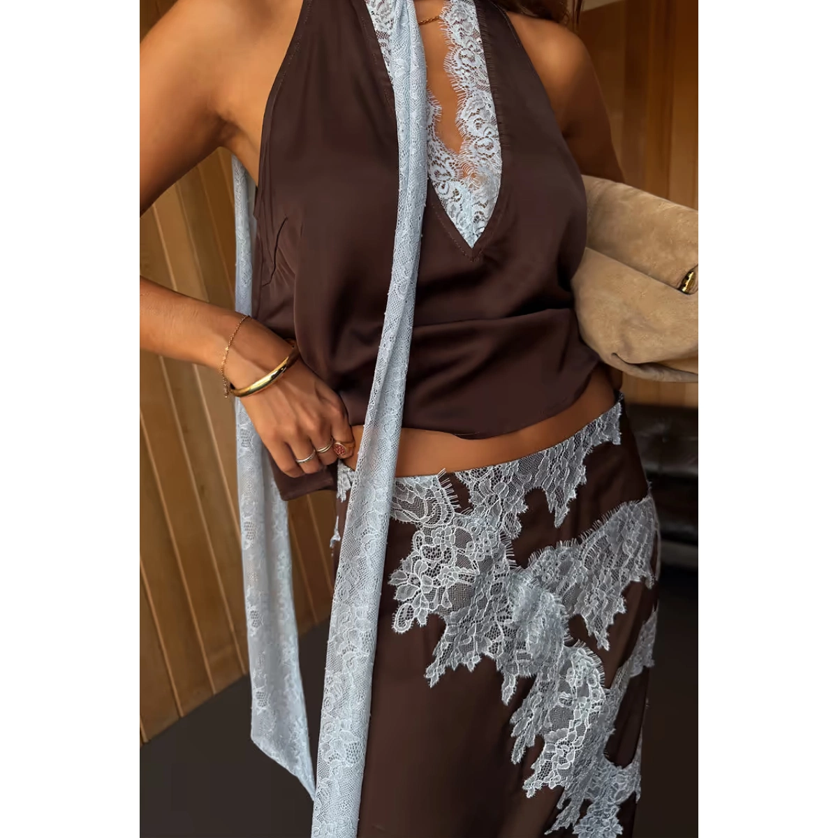 Never Fully Dresses Chocolate Lily Skirt, €140