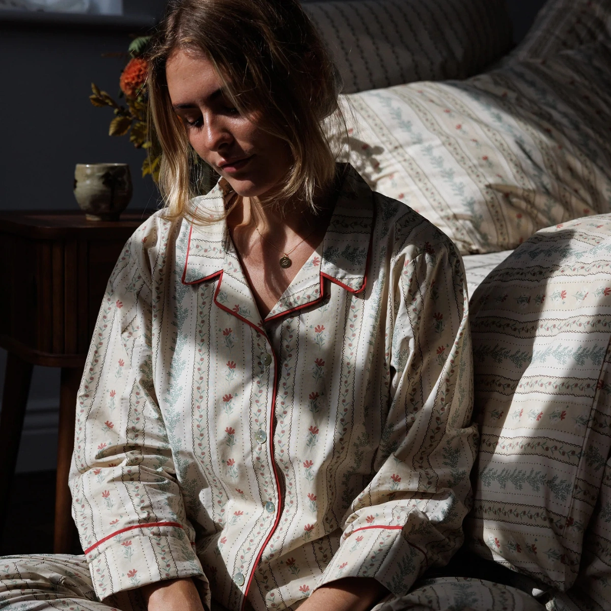 Foxford Rose Cotton Pyjamas, €99