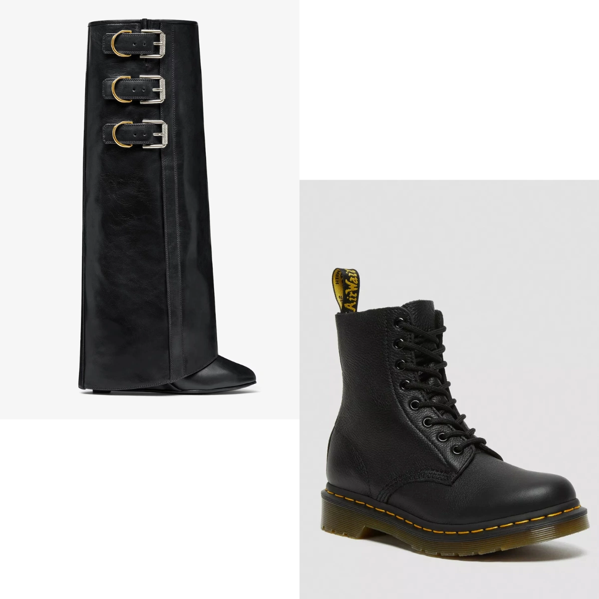 Givenchy Shark Lock Buckles Boots, $2,550