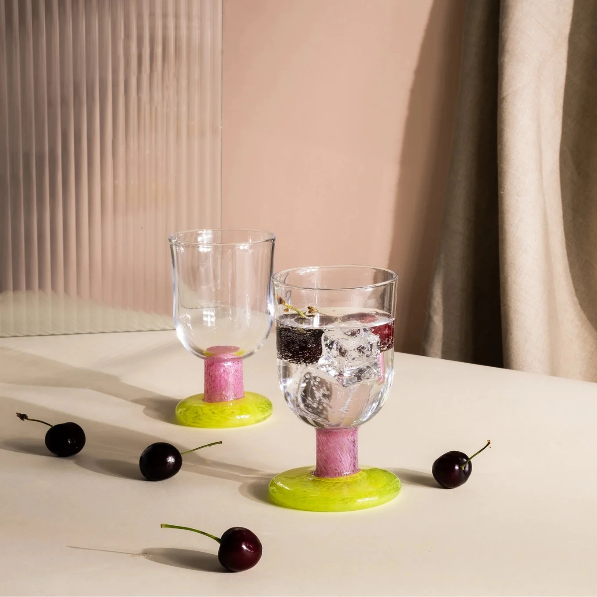 Jerpoint Glass Lime Fizz Stemmed Glass, €65