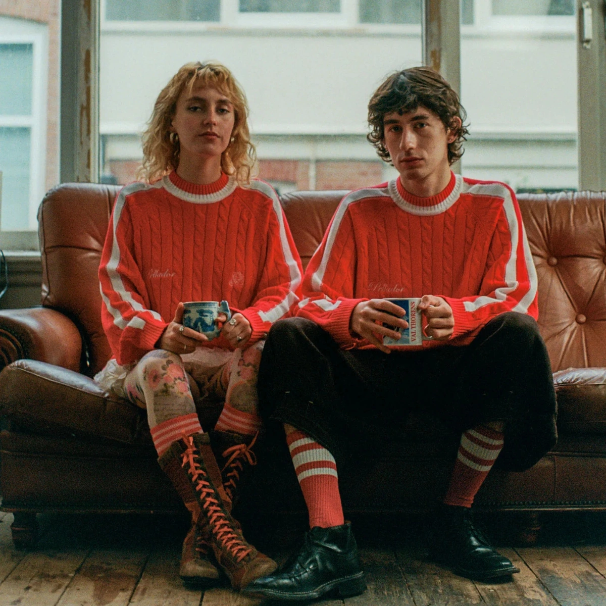 Pellador Round Neck Cable Knit Red, €110